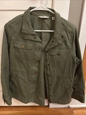 L.L.Bean Olive Utility Jacket - Women's Lightweight Field Coat